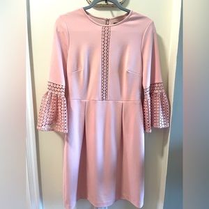 Pretty in pink dress flattering for curves